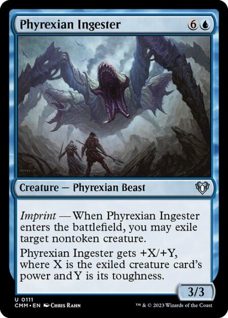 Phyrexian Ingester - Imprint — When Phyrexian Ingester enters the battlefield