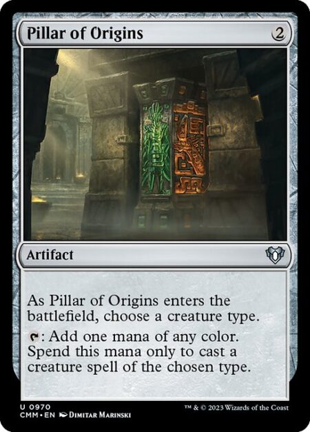 Pillar of Origins - As Pillar of Origins enters the battlefield