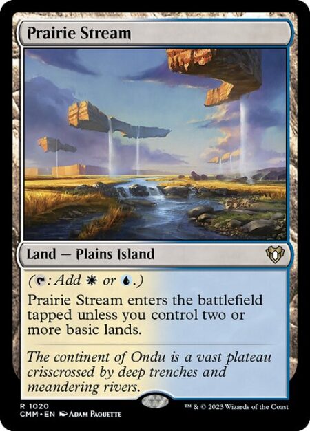 Prairie Stream - ({T}: Add {W} or {U}.)