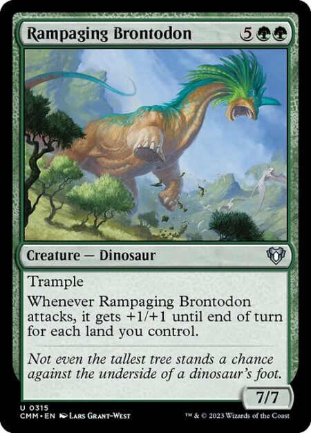 Rampaging Brontodon - Trample