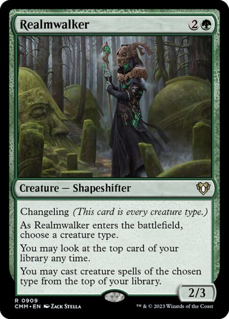 Realmwalker - Changeling (This card is every creature type.)