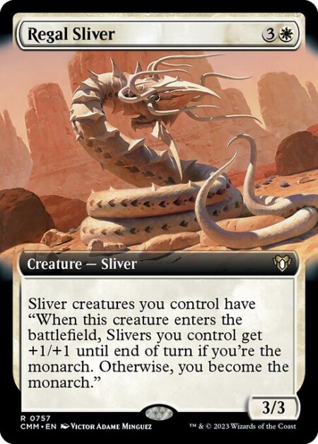 Regal Sliver - Sliver creatures you control have "When this creature enters the battlefield