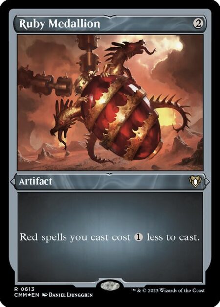 Ruby Medallion - Red spells you cast cost {1} less to cast.