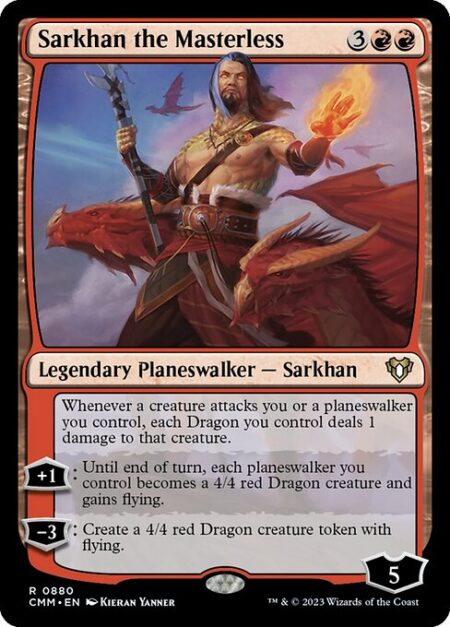 Sarkhan the Masterless - Whenever a creature attacks you or a planeswalker you control