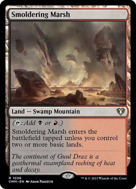 Smoldering Marsh - ({T}: Add {B} or {R}.)