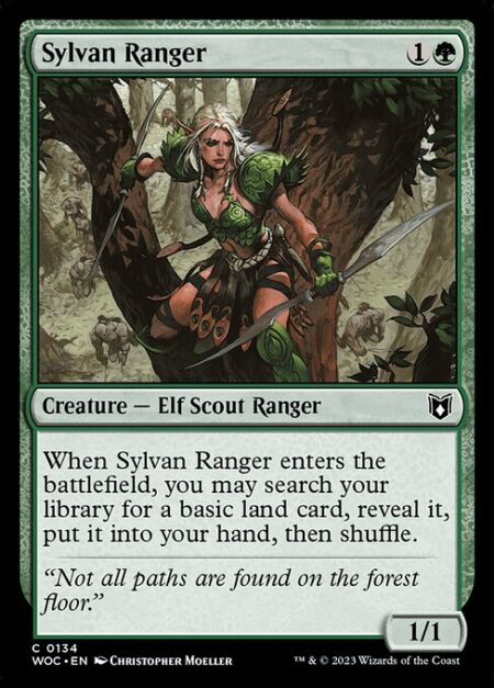 Sylvan Ranger - When Sylvan Ranger enters the battlefield