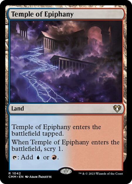 Temple of Epiphany - Temple of Epiphany enters the battlefield tapped.