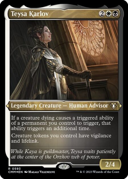 Teysa Karlov - If a creature dying causes a triggered ability of a permanent you control to trigger