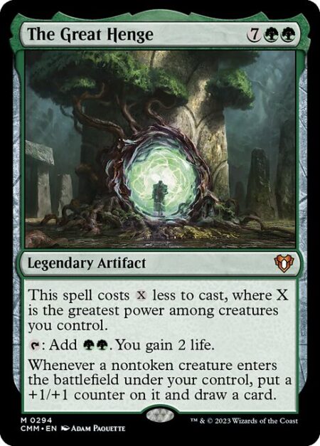 The Great Henge - This spell costs {X} less to cast