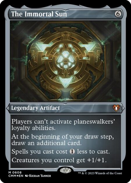 The Immortal Sun - Players can't activate planeswalkers' loyalty abilities.