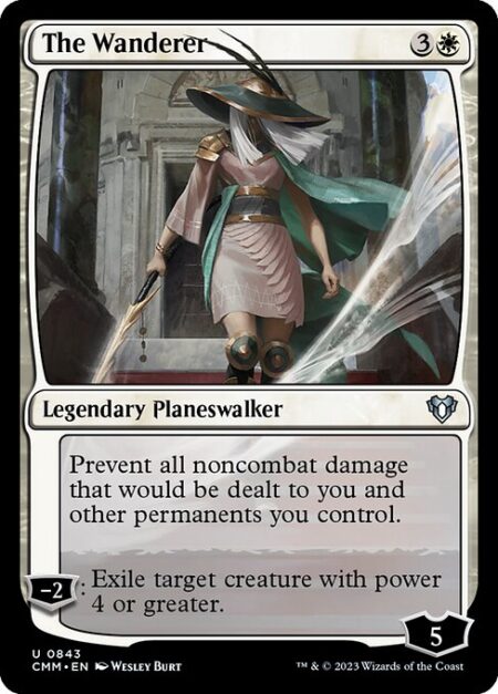 The Wanderer - Prevent all noncombat damage that would be dealt to you and other permanents you control.