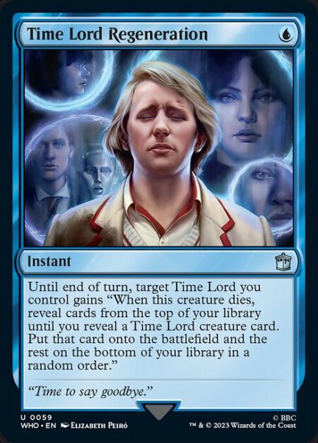 Time Lord Regeneration - Until end of turn