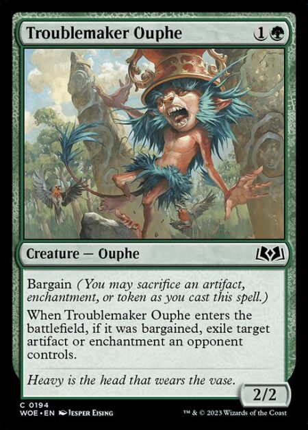 Troublemaker Ouphe - Bargain (You may sacrifice an artifact