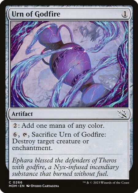 Urn of Godfire - {2}: Add one mana of any color.