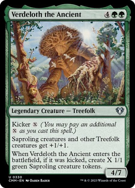 Verdeloth the Ancient - Kicker {X} (You may pay an additional {X} as you cast this spell.)