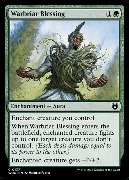 Warbriar Blessing - Enchant creature you control
