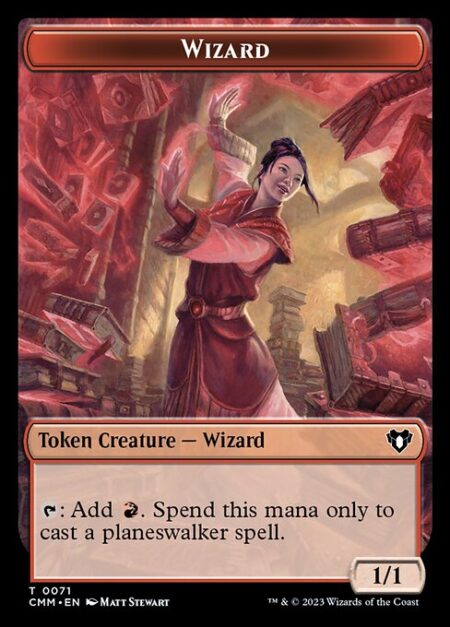 Wizard - {T}: Add {R}. Spend this mana only to cast a planeswalker spell.