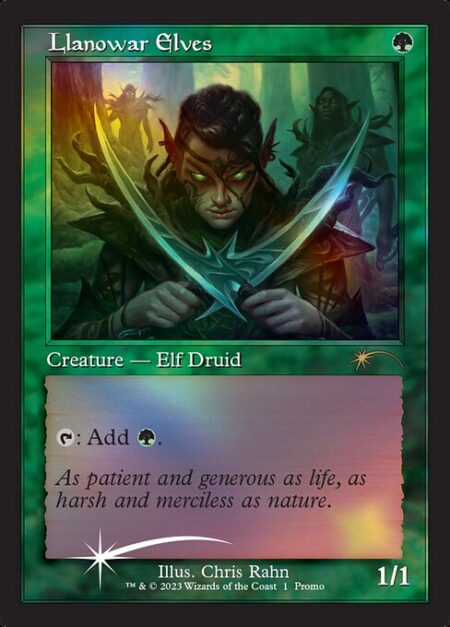 Llanowar Elves - {T}: Add {G}.