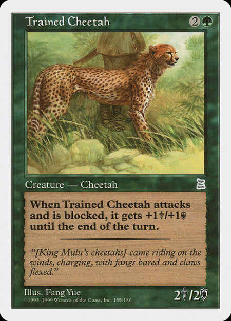 Trained Cheetah - Whenever Trained Cheetah becomes blocked