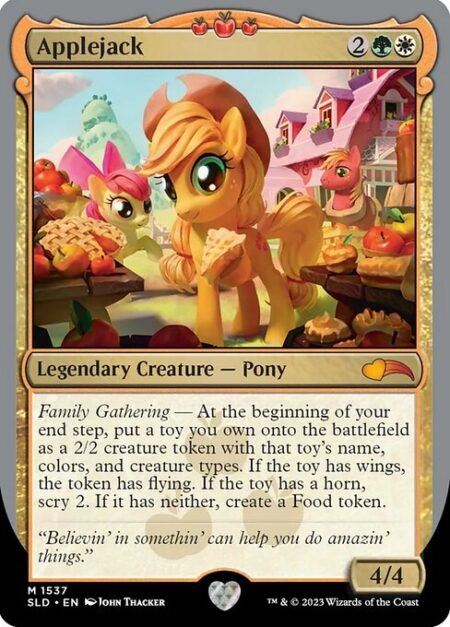 Applejack - Family Gathering — At the beginning of your end step