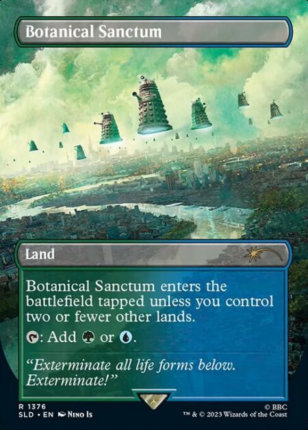 Botanical Sanctum - Botanical Sanctum enters the battlefield tapped unless you control two or fewer other lands.
