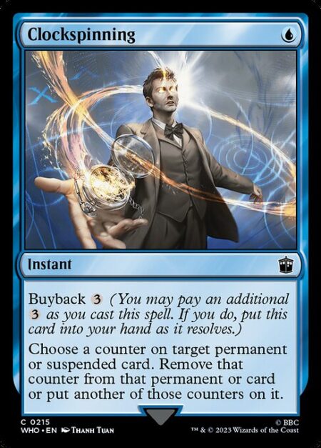 Clockspinning - Buyback {3} (You may pay an additional {3} as you cast this spell. If you do