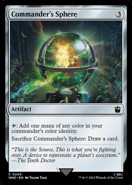 Commander's Sphere - {T}: Add one mana of any color in your commander's color identity.