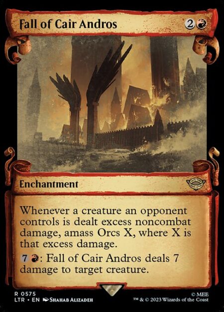 Fall of Cair Andros - Whenever a creature an opponent controls is dealt excess noncombat damage