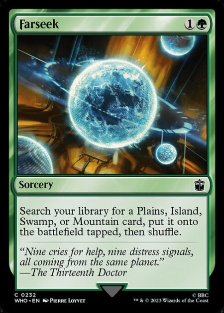 Farseek - Search your library for a Plains