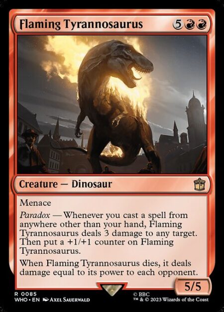 Flaming Tyrannosaurus - Menace
