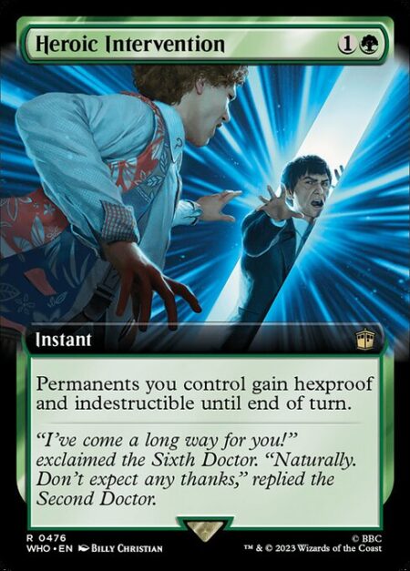 Heroic Intervention - Permanents you control gain hexproof and indestructible until end of turn.