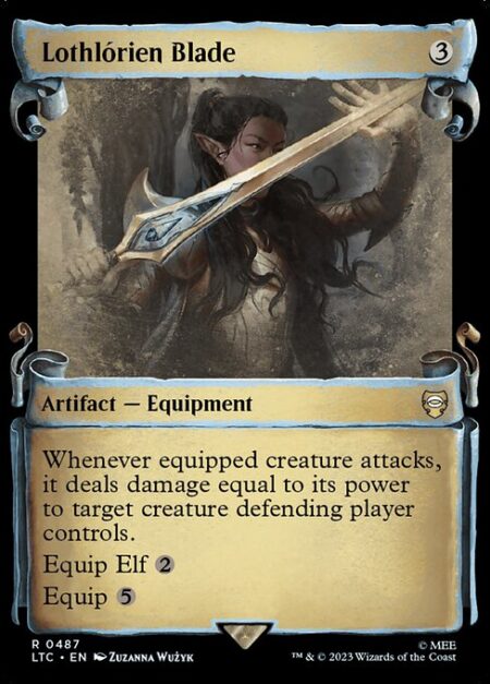 Lothlórien Blade - Whenever equipped creature attacks