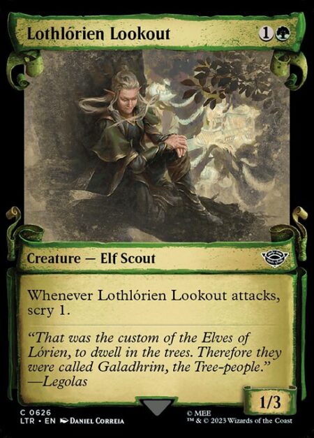 Lothlórien Lookout - Whenever Lothlórien Lookout attacks