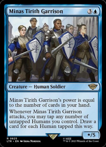 Minas Tirith Garrison - Minas Tirith Garrison's power is equal to the number of cards in your hand.