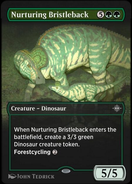 Nurturing Bristleback - When Nurturing Bristleback enters the battlefield