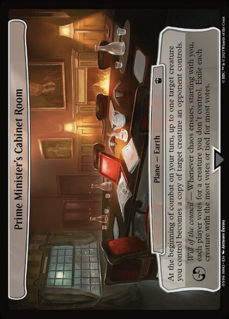 Prime Minister's Cabinet Room - At the beginning of combat on your turn