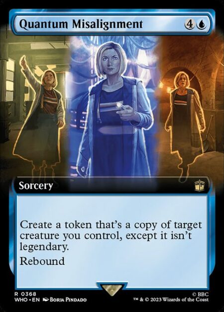 Quantum Misalignment - Create a token that's a copy of target creature you control