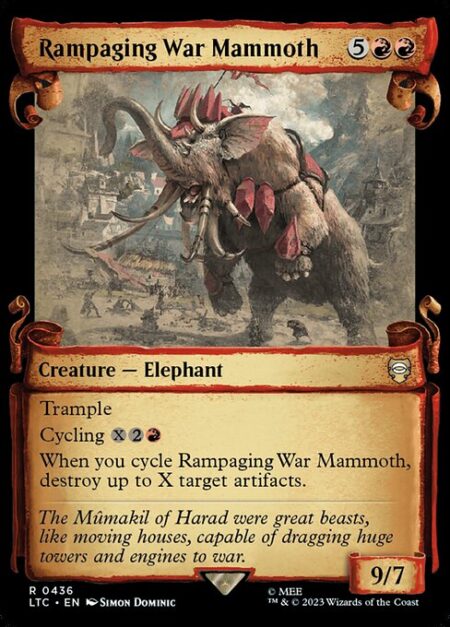 Rampaging War Mammoth - Trample