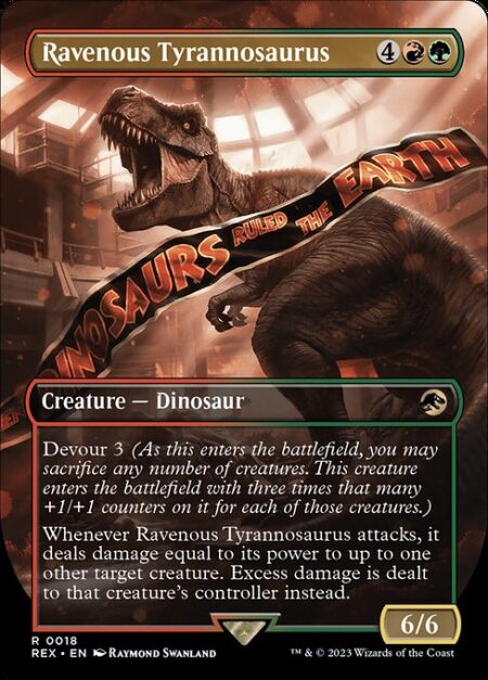 Ravenous Tyrannosaurus - Devour 3 (As this enters