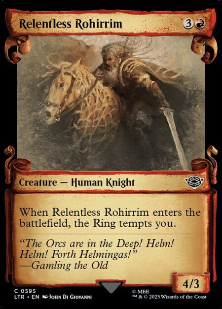 Relentless Rohirrim - When Relentless Rohirrim enters the battlefield