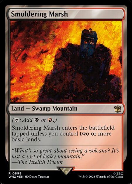 Smoldering Marsh - ({T}: Add {B} or {R}.)