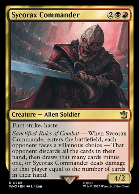 Sycorax Commander - First strike