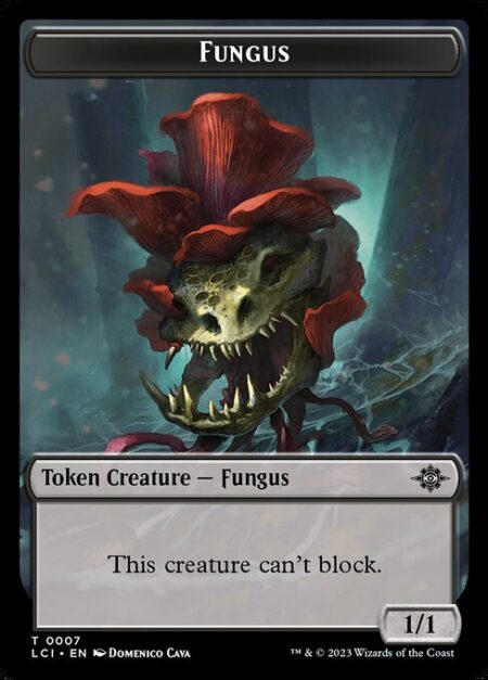 Fungus - This creature can't block.