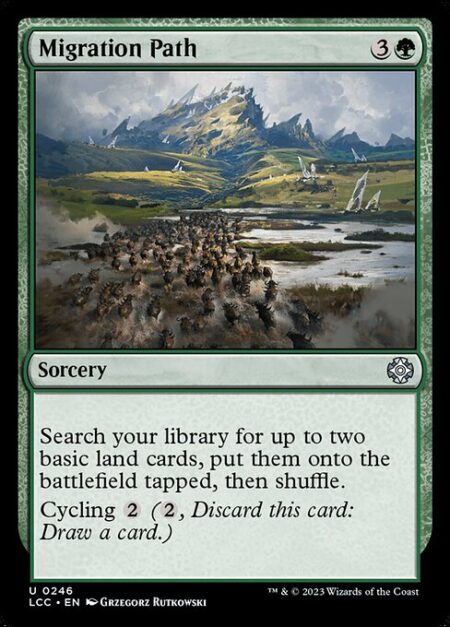 Migration Path - Search your library for up to two basic land cards