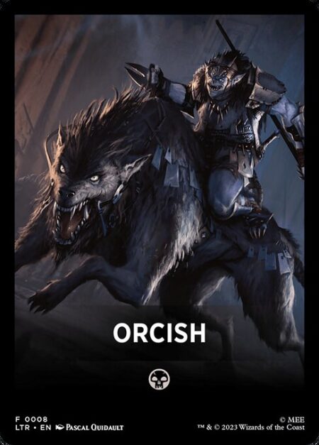 Orcish - (Theme color: {B})