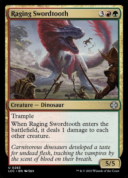 Raging Swordtooth - Trample