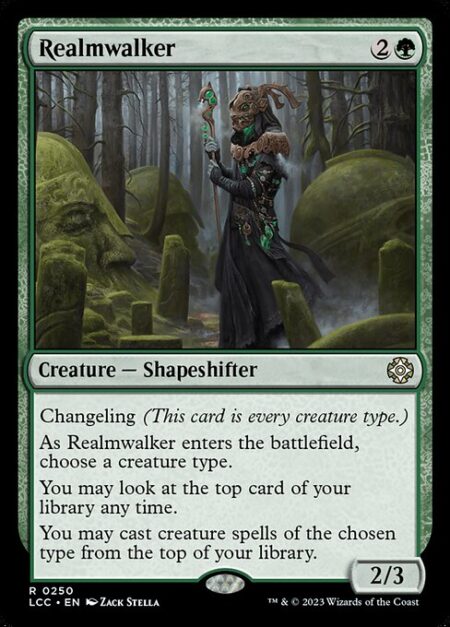 Realmwalker - Changeling (This card is every creature type.)