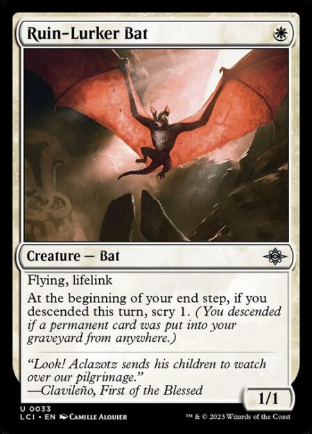 Ruin-Lurker Bat - Flying