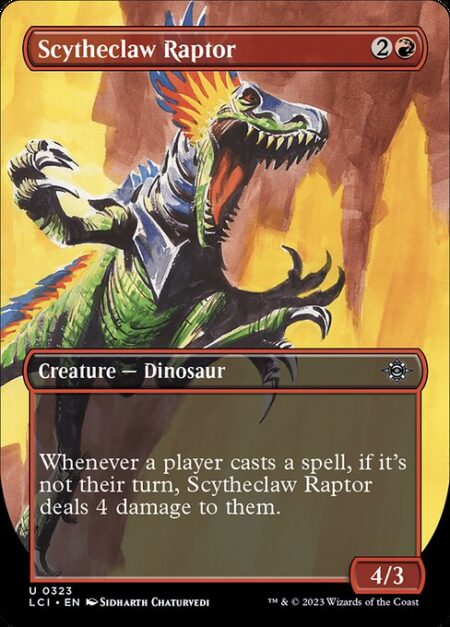 Scytheclaw Raptor - Whenever a player casts a spell