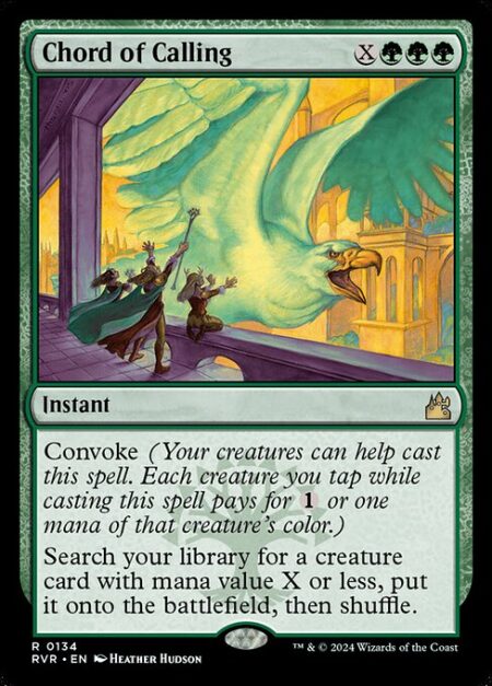 Chord of Calling - Convoke (Your creatures can help cast this spell. Each creature you tap while casting this spell pays for {1} or one mana of that creature's color.)